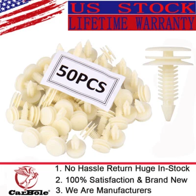 50 PIEZAS Clips de sujeción de panel de moldura de puerta delantera para GM Chevy Buick GMC Foto 1 de 4