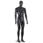 73" Male Mannequin Full Body Adjustable Mannequin Dress Form w/Metal Base Black