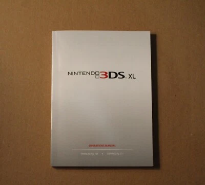 Manual del propietario Nintendo 3DS XL SOLO folleto de instrucciones Foto 1 de 4