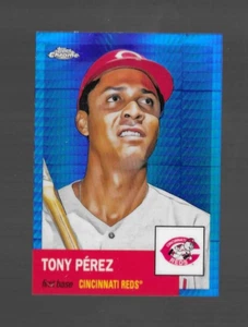 TONY PEREZ 2022 Topps Chrome Platinum #411 BLUE BLASTER PRISM REFRACTOR - Picture 1 of 2