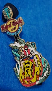 ORLANDO RED FLAMES JET SKI COUPLE MAKING WAVES GUITAR 2008 Hard Rock Cafe PIN - Picture 1 of 1