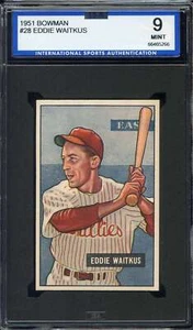 1951 BOWMAN #28 EDDIE WAITKUS ISA 9 PHILLIES *CC0023 - Picture 1 of 2