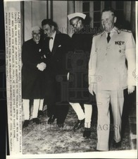1954 Press Photo Yugoslavia's President Marshal Tito & others, New Delhi, India