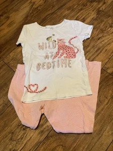 Carter’s Girls Sz 7 Pajamas, Wild At Bedtime - Picture 1 of 4