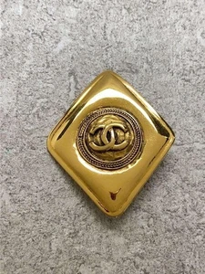 CHANEL Other Brooches Coco Mark Accessory Gold Ladies with Scratches and Used - Picture 1 of 5