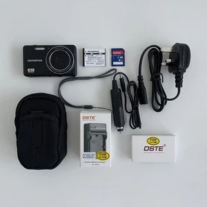 Olympus VG-150 / D-735 14.0MP Black Digital Camera | with 2 Batteries, Charger, - Picture 1 of 8