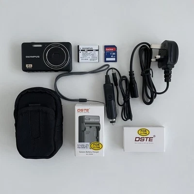 Olympus VG-150 / D-735 14.0MP Black Digital Camera | with 2 Batteries, Charger, - Image 1 of 4
