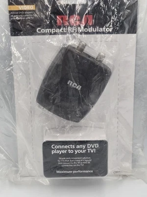 RCA Compact RF Modulator Allows DVD Player Or Gaming Consoles To Connect To TV - Image 1 of 4