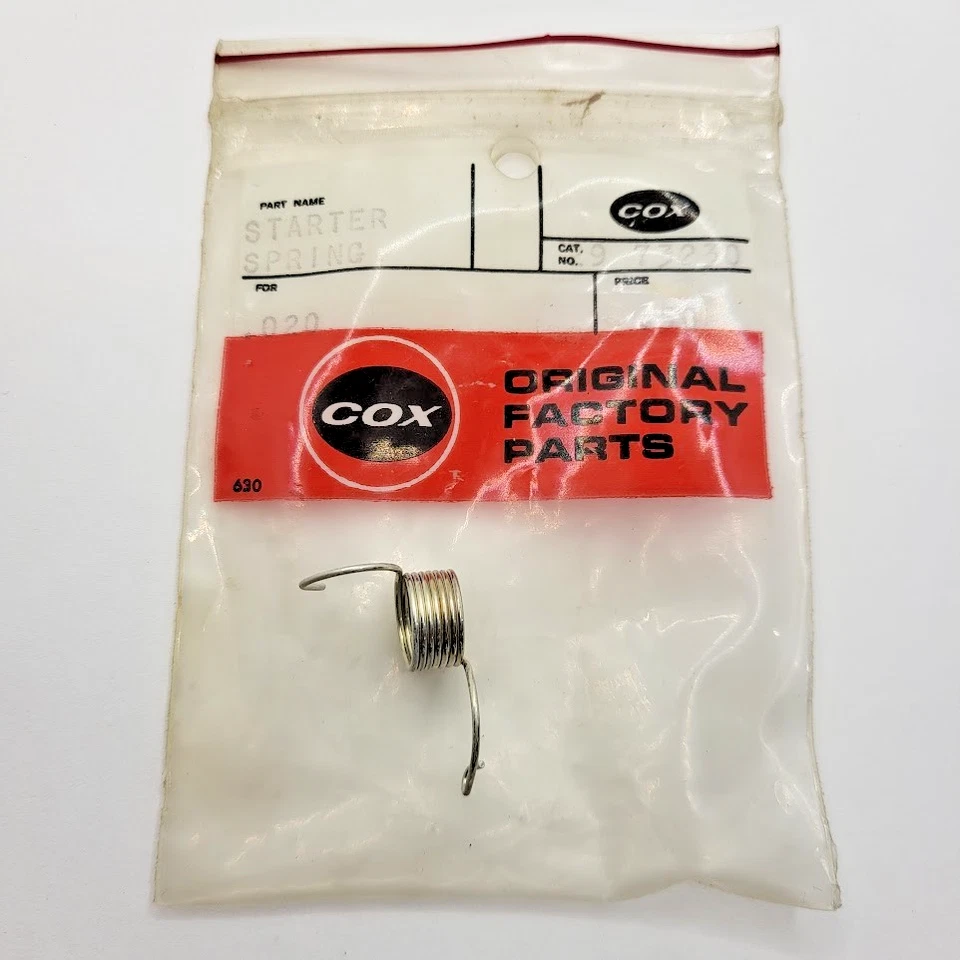 COX Original Factory RC Plane Parts #29-73230 Starter Spring .020 NOS