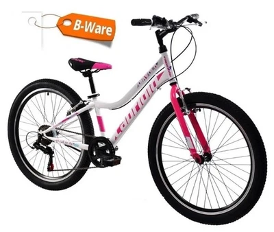 24 Zoll Mountainbike Capriolo Diavolo Sport , Shimano 6 G - weiss pink, B-WARE - Bild 1 von 4