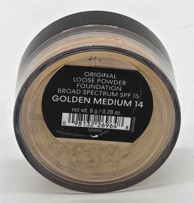 bareMinerals GOLDEN MEDIUM 14 Original Loose Foundation SPF15 ~ 0.28oz / 8g NEW - Image 1 of 4