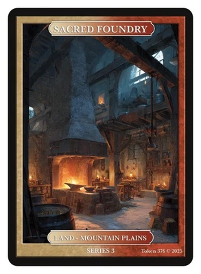 Sacred Foundry Shock land Givememana Tokens Series 2 Magic the Gathering MTG - Image 1 of 2