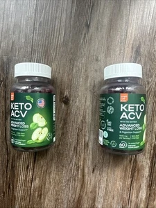 2 PACK (120 ct)- Keto ACV Gummies Advanced Weight loss w the Mother, 1000 Mg - Picture 1 of 2