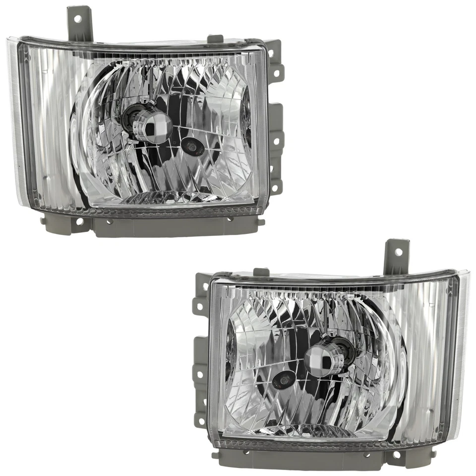 Faros halógenos para conductor y pasajero para GMC W3500 2007-2008 delantero con bombillas Foto 1 de 4