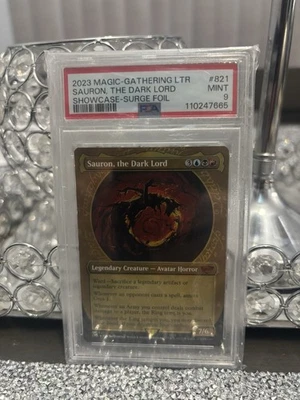 Sauron The Dark Lord 2023 MTG LOTR Showcase Surge Foil Psa 9 Pop 4 🔥 - Image 1 of 2