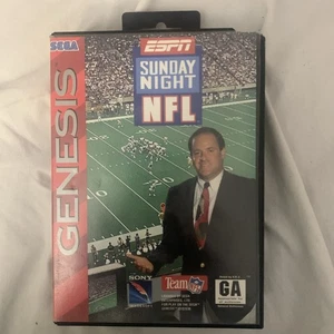 ESPN Sunday Night NFL (Sega Genesis, 1994) komplett mit Handbuch und Poster  - Bild 1 von 4