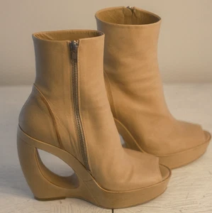 Super seltene SS13 Sculptural Ann Demeulemeester Booties in Bone - Größe 39 - Bild 1 von 9