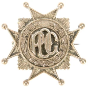Late 19th - Early 20th C. Masonic Provincial Old Guard Membership Pin Sterling - Picture 1 of 2