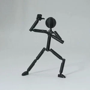 1pc Multi Joint Stickman Toy 3D Printed Mannequin Stickman Assembled Robot Toy - Picture 1 of 14