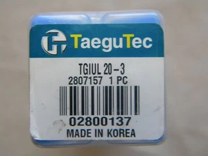 Taladro para perforar de TaeguTec, Ingersoll, TGIUL 20-3, NUEVO - Imagen 1 de 4