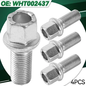 4x Silver Wheel Bolt Lug Nuts WHT002437 For VW Beetle Golf Jetta Tiguan M14x1.5 - Picture 1 of 13