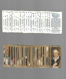 CIGARETTE CARDS. R.J.Lea Tobacco. Chairman Miniatures. (Full Set of 50). (1926). - Picture 1 of 1