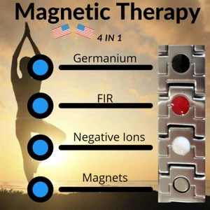 Arthritis Pain Relief  Magnetic Bracelet Lymphatic Drainage Weight Loss Band - Picture 1 of 2