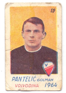 RARE football card ILIJA PANTELIC - FC VOJVODINA NOVI SAD  YUGOSLAVIA 1964 PSG