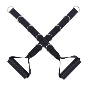 Commercial Grade Adjustable Strap Handles - Pair | Cable Attachment - Picture 1 of 2