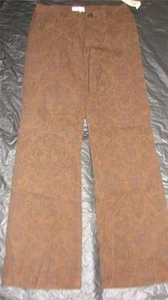 Neu mit Etikett Wills River Co Damenhose braun Stretch Cord Kord schwarz Blumen 6, 31L - Bild 1 von 1