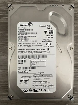 SEAGATE BARRACUDA 7200 80GB SATA HARD DRIVE ST3808110AS Serial ATA - Image 1 of 2