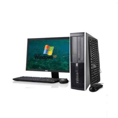 POSTAZIONE WINDOWS XP PRO 32bit COMPLETA MONITOR 22'' + PC FISSO PORTA COM RS232 - Image 1 of 4