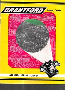 BRANTFORD ONTARIO CANADA INDUSTRIAL SURVEY, BIRTHPLACE OF THE TELEPHONE/GRETZKY - Picture 1 of 3