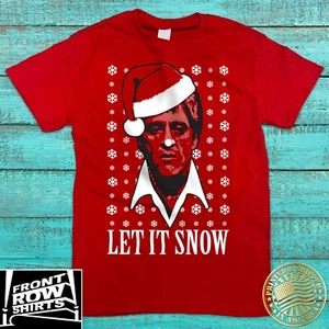 AL PACINO SCHALFACE WEIHNACHT T-SHIRT ***LET IT SNOW*** URLAUB T-SHIRT - Bild 1 von 2