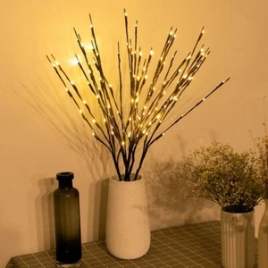 White Birch LED Festive Lights Fake Willow Luminous Branches Party Decor - Picture 1 of 5