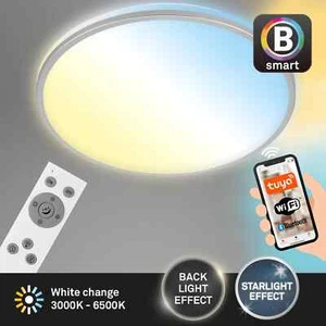 Briloner Ivy Sky Smart Home LED-Deckenleuchte: Dimmbar, CCT, App & Fernbedienung - Bild 1 von 9