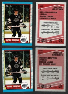 1989-90 O-Pee-Chee Kings' Wayne Gretzky como nueva caja #E, tonos ligeros y oscuros - Imagen 1 de 1