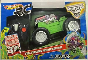 GRAVE DIGGER RC Monster Truck 30th Anniversary ~ Hot Wheels Remote Control RARE! - Picture 1 of 9