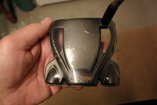 NEW L.H. Taylormade BLACK Tour Spider Slant Neck putter, 35" w/no sightline