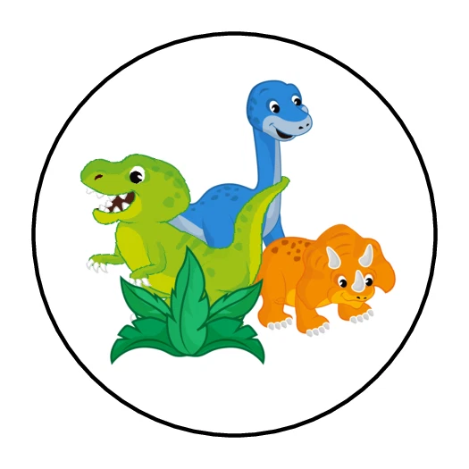 Dinosaur, jurassic birthday party supplies stickers, labels, tags - Image 1 of 1