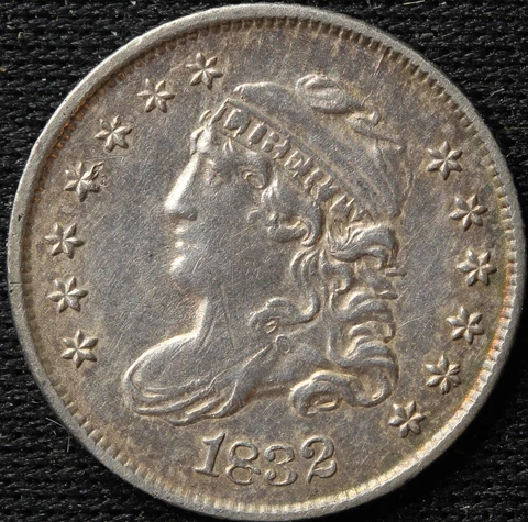 1832 CAPPED BUST HALF DIME, ORIGINAL SURFACES! Cover