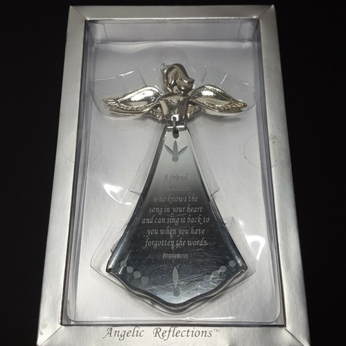 Angel Ornament Wall Hanging Pewter & Venetian Glass 2005 Best Friends