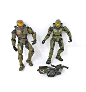 2009 McFarlane Toys Halo 3 Red Team Leader & Master Chief 2 Figure Set  - Picture 1 of 5