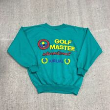 Vintage Golf Master Sweatshirt Mens Medium Green 1980s International Italy