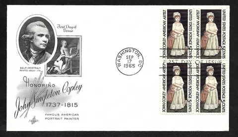 #1273 5c John Copley- ArtCraft FDCB4 Cover