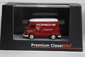 RARO! 1:43 PREMIUM CLASSIXXS VW T1 Van vagón caja de cubos "Porsche Rennsport" - Imagen 1 de 2