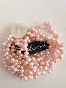 Lucoral Süßwasserperlen Fünf Strang Armband - wunderschön! - Neu mit Etikett - Bild 1 von 2