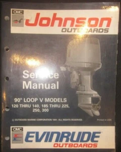 Johnson Evinrude Service Manual for EN 90° Loop V Models 120-140 185-225 250 300 - Bild 1 von 1