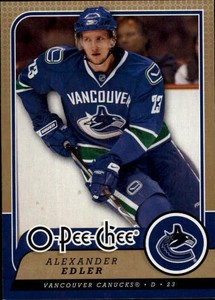 2008-09 O-Pee-Chee Canucks Hockey Card #452 Alexander Edler