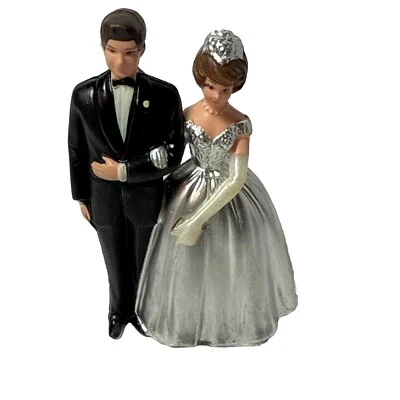 De Colección Wilton Plástico Novia y Novio Boda Pastel Topper Hong Kong 25 Aniversario Foto 1 de 4